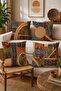 Jute Themed Work Patterned 4-Piece Throw Pillow Cover Set - 2