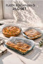 غطاء بوركام، مجموعة من 3 أغطية بلاستيكية مستديرة ومربعة ومستطيلة لحاويات التخزين