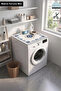 Clothes Dryer Top Organizer Mat Liquid-Proof Cover Evil Eye Flower - 2