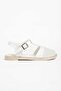 Women's Sandals White Shoes Tulle Upper Poly Sole - 4