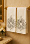 Alyena Laced Cotton Dowry Hand Towel Set of 2 50X90 cm