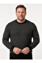 Men's Battal Zero Collar Tricot Sweater with Elastic Waist, Steel Knitting, Classic Fit - 2