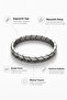 Men's Steel Bracelet - Segmented Gun Men's Magnetic Elastic Men's Bracelet - 3