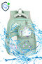 Transparent Patterned Sweet Cute Girl Nursery Kindergarten Preschool Bag with Small Wallet Gift - 3