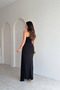 One Shoulder Draped Evening Dress - 3