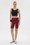Women's High Waist Gathering Pocket Shorts Sports Leggings - 8