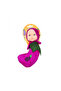 Strapped Fruit Costume Baby Doll Set of 4 Plush Fruit Design Mini Toy Dolls - 3