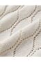 100% Cotton Leaf Pattern Long Knitwear Beach Dress with Elastic Waist - 4