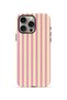 iPhone 15 Pro Max Vorian Double Layer Case Pink Lemon Pinstripe
