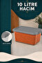 4-Piece 10Lt Lockable Lid Organizer - Legume Food Storage Container Elora Kitchen Organizer Box Gray - 3