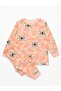 Girl's 100% Cotton Koala Patterned Long Sleeve Pajama Set