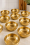 12-Piece Gold Metal Snack Bowl, Ice Cream Bowl and Appetizer Bowl Set - 3