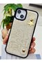 Star Design Leather-Look Flexible Silicone Case with Compatible Holder for iPhone 15 - 14 - 13 - 2
