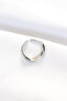Flat Silver Color Adjustable Ring - 2