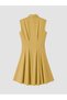 Two Mt Shop Quality Waist-Situated Pleated Mini Shirt Dress - 6