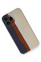 Aconcept iPhone 13 Pro Case Ebruli Launch Silicone (82731) - Navy Blue-Cream - 2