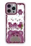 Aconcept iPhone 14 Pro Max Case Sweet Patterned Silicone Cover (85742) - Pink