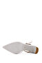 Women's Genuine Leather White Heeled Shoes - 4