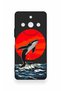 Realme 11 Pro Compatible Red Sun Whale Pattern Silicone Case - 2