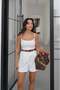 White Basic Undershirt with Breast Cups