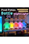 MC Game Potion Bottle Light Rechargeable Medicine Bottle LED Night Light Table Lamps 7 Colors Pix... - 2