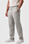 Gray 97% Cotton Muslin Fabric Comfortable Fit Breathable Summer Men's Trousers 2600260 - 3