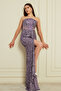 Luna Payetli Maxi Elbise - 7