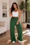 Woven Viscose Trousers with Wide Legs - Without Pockets - 3