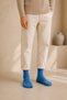 Solid Color Men's Sports Socks Blue Men's Sports Socks - 8