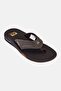 Men Fanning Slip On Slippers, Dark Brown