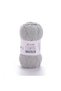 Flowers Unicolor Light Gray Summer Hand Knitting Yarn 741