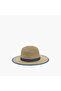 Hat with Striped Detail