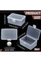8 قطع من صناديق بلاستيكية شفافة مع أغطية، منظم تخزين صغير للخرز والمجوهرات والحرف اليدوية، خفيف الوزن