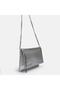 Silver Color Clutch Bag - 2