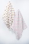 Multi-Purpose Muslin Blanket & Newborn Baby Blanket Set of 2, 100% Cotton, Oeko-Tex Certified, 85X90