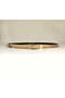 Elegantly Designed Thin 1 cm Women's Belt with Minimal Buckle, Compatible with Trousers, Jackets, Dresses, and Shirts - 2