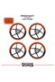 Bajaj Dominar 250 Wheel Rim Strip – Half Rim Cover & D250 Lettering Sticker Set - 2