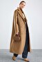 Knitted and Button Detailed Double-Breasted Premium Coat K. Kamel 3170 - 5