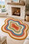 Non-Slip Base Machine Washable Chenille Woven Rug - 6