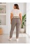 Women's Elastic Waist Belt Detailed Lycra Comfortable Fit Italian Trousers - 2