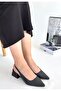 Morji Black Skin Heeled Shoes - 3