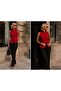 Gold epaulet detailed zipper closure judge collar premium vest - ecru - red - 2