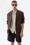 Relaxed Fit Linen-blend shorts