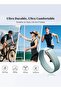 Woven Nylon Sport Loop Band for Fitbit Air – Breathable Elastic Replacement Strap with Secure Hook-and-Loop Fastener – Comfortable Lightweight Wristband - Fog Fog - 5