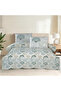 Lumire Single 100% Cotton Ranforce Duvet Cover Set Mint 57 Thread (3 Pieces) 160X220 Mint