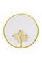 Gold Embroidered Set of 6 Coffee Side Presentation Napkins Dowry Coffee Bottom Presentation Napkins Nevlisa - 2