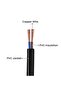 Electrical Cable Wire, Black PVC Insulated, Round Flexible Power Cord (BLACK 2 CORE 20 METER, 0.75MM) - 2