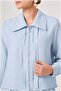 Women's Stone Detailed Skirt Suit Ice Blue 31449 - 3