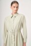 Women's Collared Knitwear Poplin Shirt Mint 31444 - 5