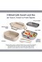 Nutrition Container Stainless Steel Lunch Box - Portable Divided Food Container Storage Box with Fork and Knife - 3